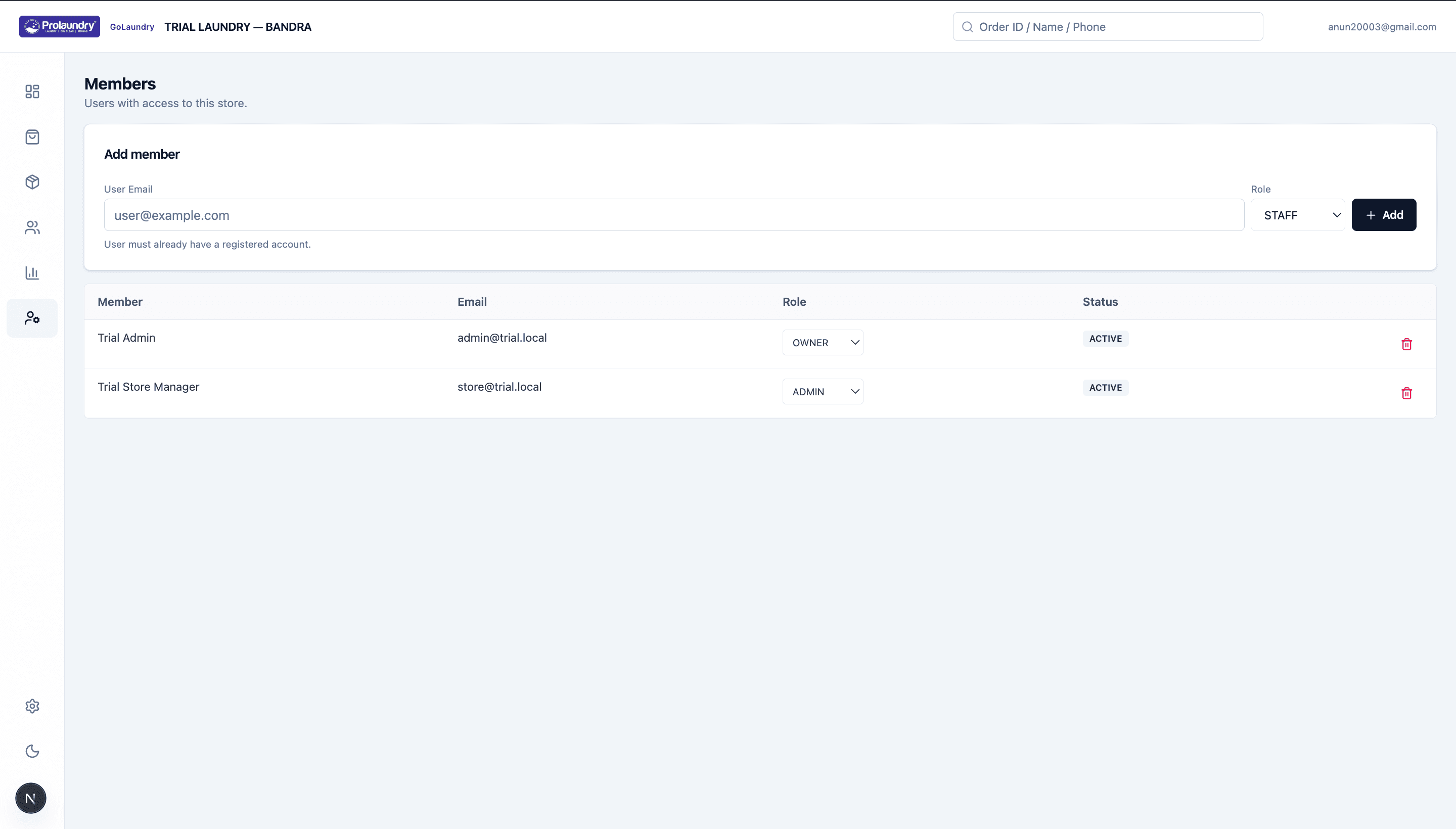 Memberships and programs in GoLaundry
